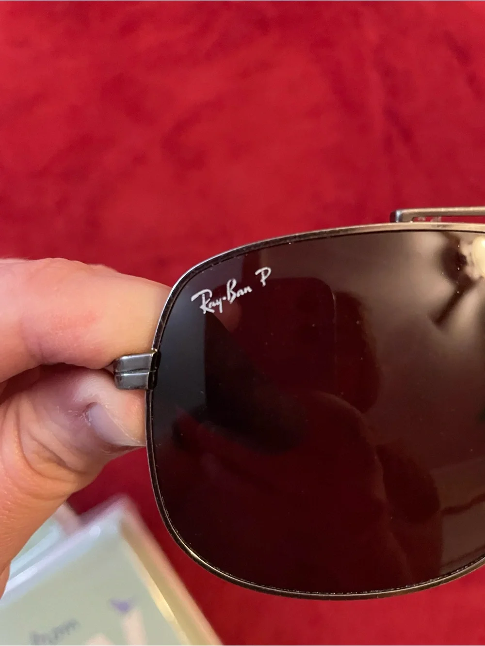Ray-Ban Pilot Sunglasses - Silver Frame with Dark Lenses